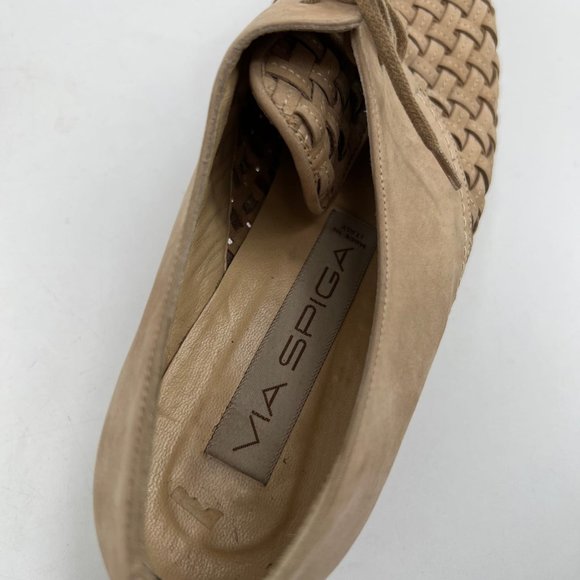 Via Spiga Tan Brogue Flats & Loafers | Made in Italy - Picture 9 of 9